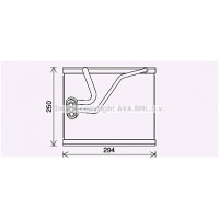KAV297 AVA QUALITY COOLING Випарник кондиціонера