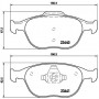 P 24 058 BREMBO Комплект гальмівних колодок дисковий гальм