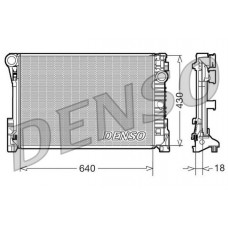 DRM17111 DENSO Радіатор охолодження двигуна