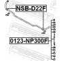 NSB-D22F FEBEST Опора стабілізатора