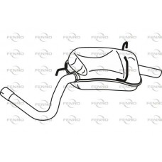 P22037 FENNO Глушник вихлопних газів кінцевий