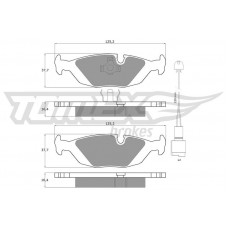 TX 11-301 TOMEX Brakes Комплект гальмівних колодок дисковий гальм
