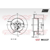 861127 MAXTECH Гальмівний диск