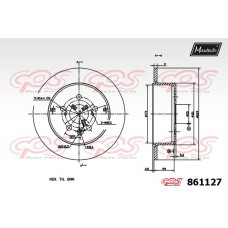 861127 MAXTECH Гальмівний диск