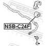 NSBC24F FEBEST Опора стабілізатора