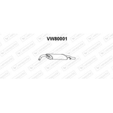 VW80001 VENEPORTE Глушник вихлопних газів кінцевий