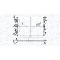 350213178900 MAGNETI MARELLI Радіатор охолодження двигуна