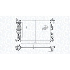 350213178900 MAGNETI MARELLI Радіатор охолодження двигуна