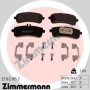 25163.185.2 ZIMMERMANN КомплеК т гальмівних колодок, дискове гальмо
