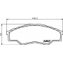 8DB 355 013-471 HELLA Комплект гальмівних колодок дисковий гальм