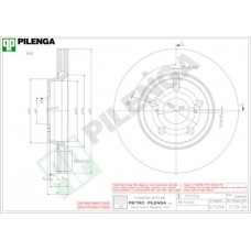 V739 PILENGA Гальмівний диск