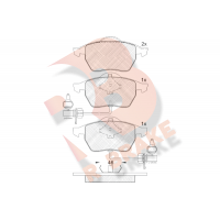 RB1362 R BRAKE КомплеК т гальмівних колодок, дискове гальмо