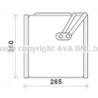 HYV406 AVA QUALITY COOLING Випарник кондиціонера