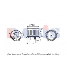 088129N AKS DASIS Вентилятор салону
