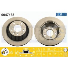 6047185 GIRLING Гальмівний диск