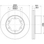 MDC1773 MINTEX Гальмівний диск