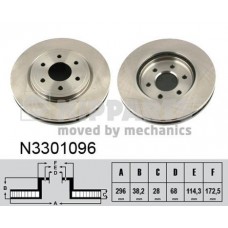 N3301096 NIPPARTS Гальмівний диск