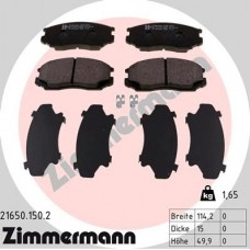 21650.150.2 ZIMMERMANN Комплект гальмівних колодок дисковий гальм