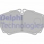 LP1826 DELPHI Комплект гальмівних колодок дисковий гальм