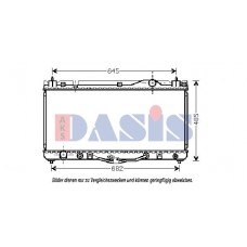210099N AKS DASIS Радіатор охолодження двигуна