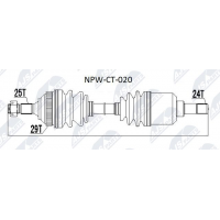 NPW-CT-020 NTY Привідний вал
