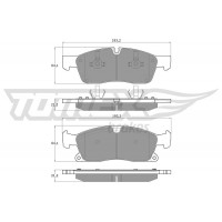 TX 19-28 TOMEX Brakes КомплеК т гальмівних колодок, дискове гальмо