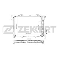 MK-1069 ZEKKERT Радіатор охолодження двигуна