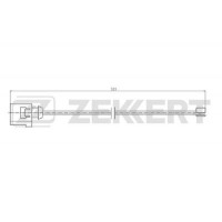 BS-8114 ZEKKERT Сигналізатор зносу гальмівних колодок