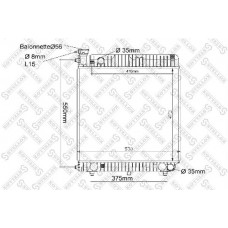 10-25035-SX STELLOX Радіатор охолодження двигуна