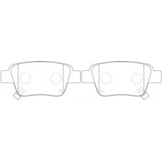FP0239 FIT Комплект гальмівних колодок дисковий гальм