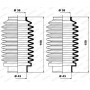 K150003 MOOG Комплект пильника рульове управління