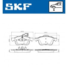 VKBP 80476 E SKF Комплект гальмівних колодок дисковий гальм