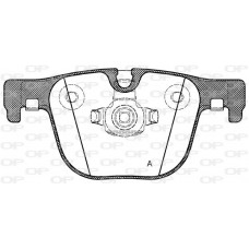 BPA1493.00 OPEN PARTS КомплеК т гальмівних колодок, дискове гальмо