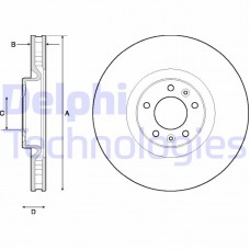 BG4716C DELPHI Гальмівний диск