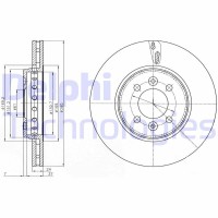 BG4536C DELPHI Гальмівний диск