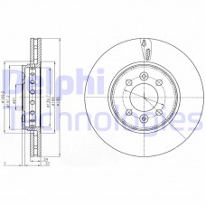 BG4536C DELPHI Гальмівний диск