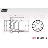 72936015 MAXTECH Поршень корпус скоби гальма