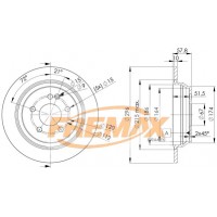 BD-0416 FREMAX Гальмівний диск