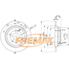 BD-0416 FREMAX Гальмівний диск