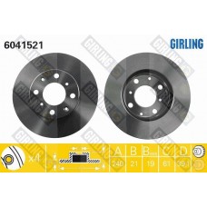 6041521 GIRLING Гальмівний диск