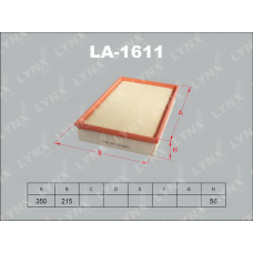 Повітряний фільтр LYNXauto LA-1611