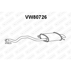 VW80726 VENEPORTE Глушник вихлопних газів кінцевий