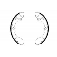 0 986 487 687 BOSCH Комплект гальмівних колодок