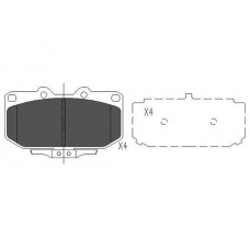 KBP-6536 KAVO PARTS КомплеК т гальмівних колодок, дискове гальмо
