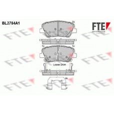 BL2784A1 FTE Комплект гальмівних колодок дисковий гальм