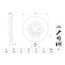 0 986 479 E99 BOSCH Гальмівний диск