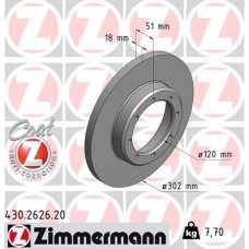 430.2626.20 ZIMMERMANN Гальмівний диск