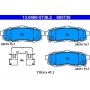 13.0460-5736.2 ATE Комплект гальмівних колодок, дискове гальмо