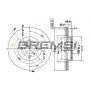 CD7149V BREMSI Гальмівний диск