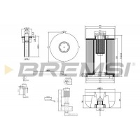 FE0337 BREMSI Паливний фільтр